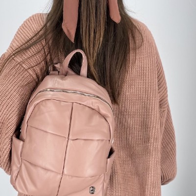 Bag to Bag Γυναικείο Σακίδιο Πλάτης Δερματίνη Καπιτονέ WL-JH1262
