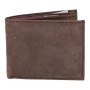 Genuine Leather Ανδρικό Πορτοφόλι L-8 σε Καφέ Χρώμα Δερμάτινο