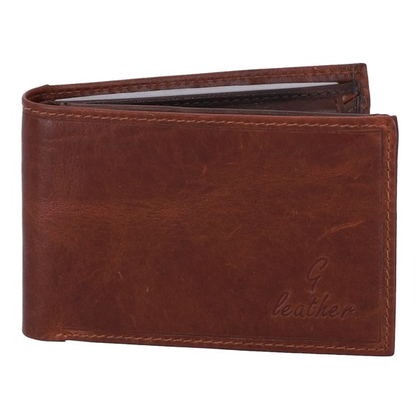 Genuine Leather WVT2 Ανδρικό Πορτοφόλι Δέρμα σε Καφέ Χρώμα