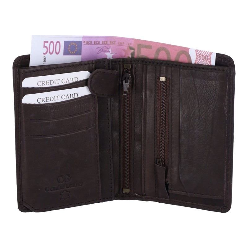 Genuine Leather CG81 Ανδρικό Πορτοφόλι Δερμάτινο