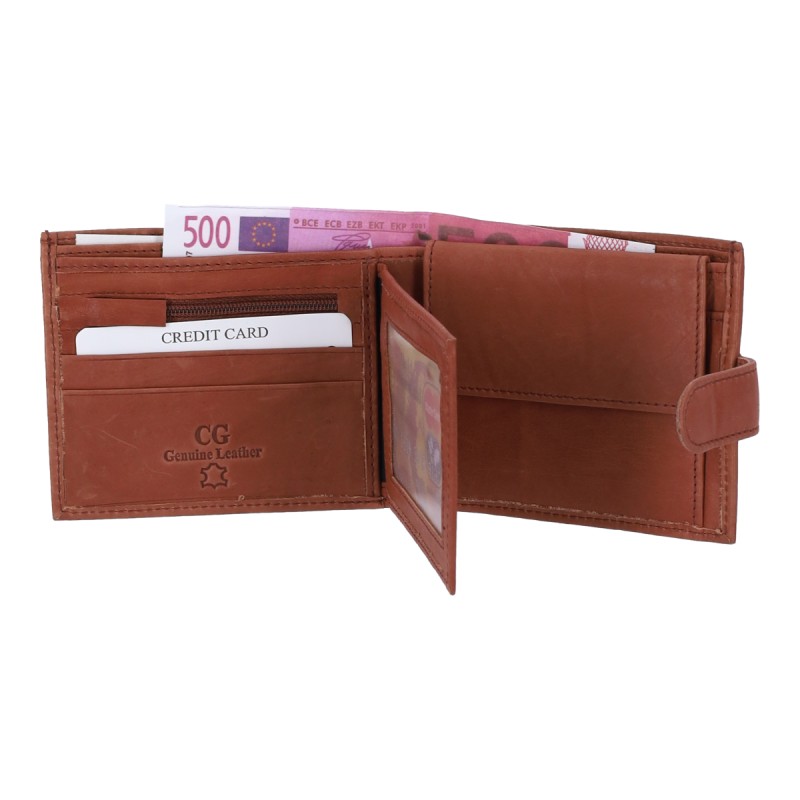 Genuine Leather Ανδρικό Πορτοφόλι 1043-A Δερμάτινο Genuine Leather Ανδρικό Πορτοφόλι 1043-A Δερμάτινο