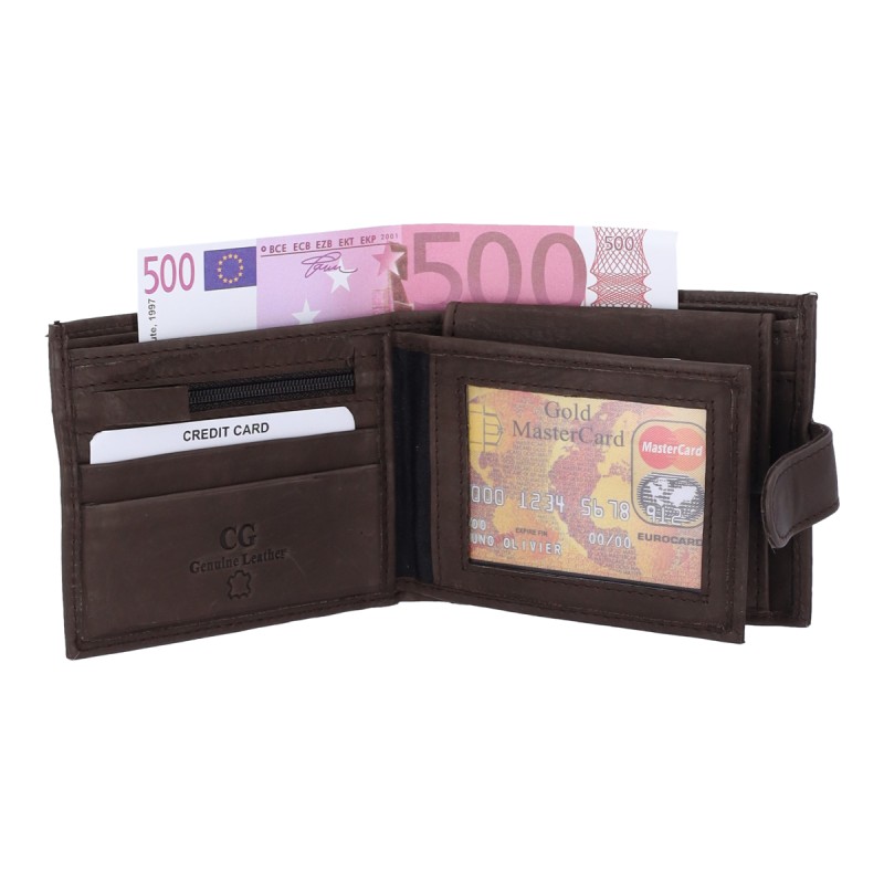 Genuine Leather Ανδρικό Πορτοφόλι 1043-A Δερμάτινο Genuine Leather Ανδρικό Πορτοφόλι 1043-A Δερμάτινο