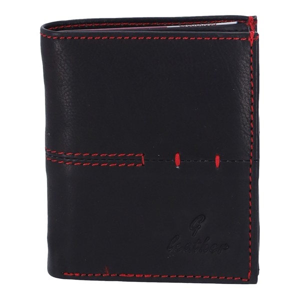 Genuine Leather Ανδρικό Πορτοφόλι MR7 Δερμάτινο σε Μαύρο Χρώμα