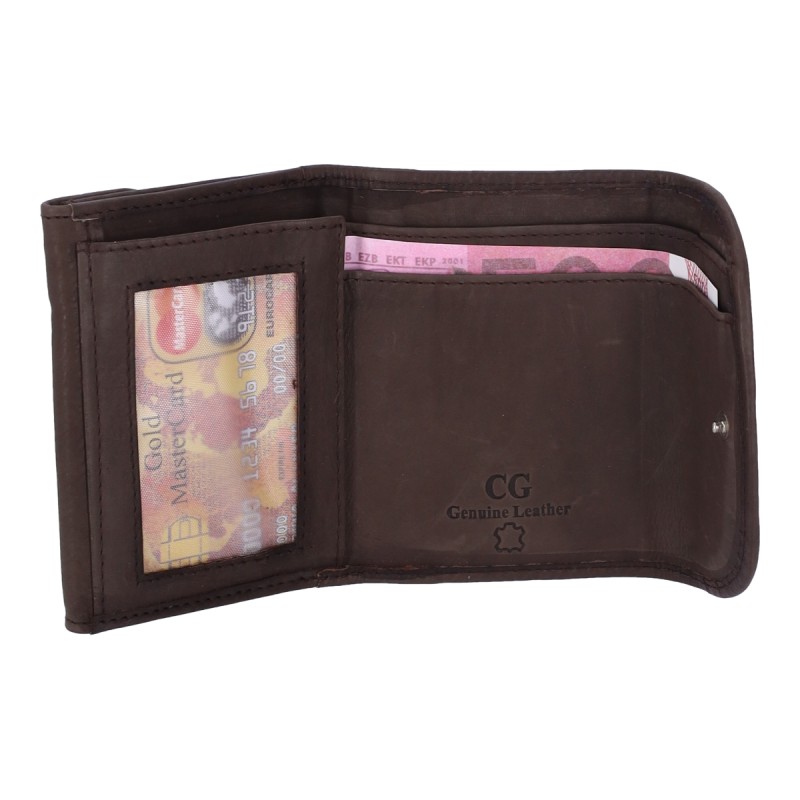 Genuine Leather Ανδρικό Πορτοφόλι CG21 Δερμάτινο Genuine Leather Ανδρικό Πορτοφόλι CG21 Δερμάτινο