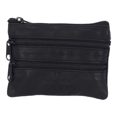 Genuine Leather CG221 Ανδρικό Πορτοφόλι με Φερμουάρ Δερμάτινο