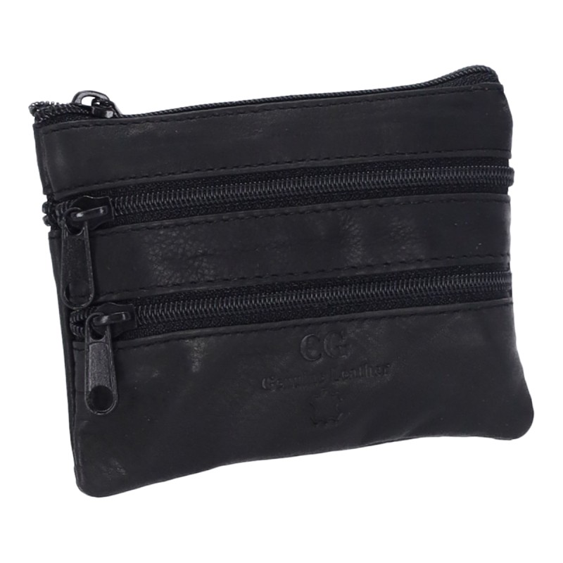 Genuine Leather CG221 Ανδρικό Πορτοφόλι με Φερμουάρ Δερμάτινο