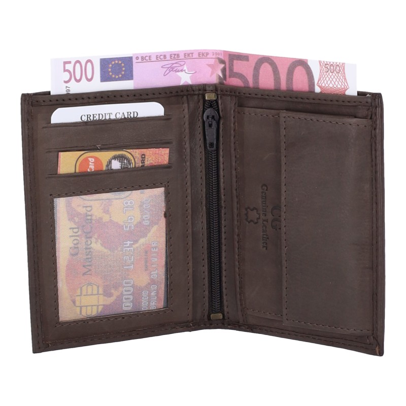 Genuine Leather Ανδρικό Πορτοφόλι CG242 Κάθετο Δερμάτινο Genuine Leather Ανδρικό Πορτοφόλι CG242 Κάθετο Δερμάτινο