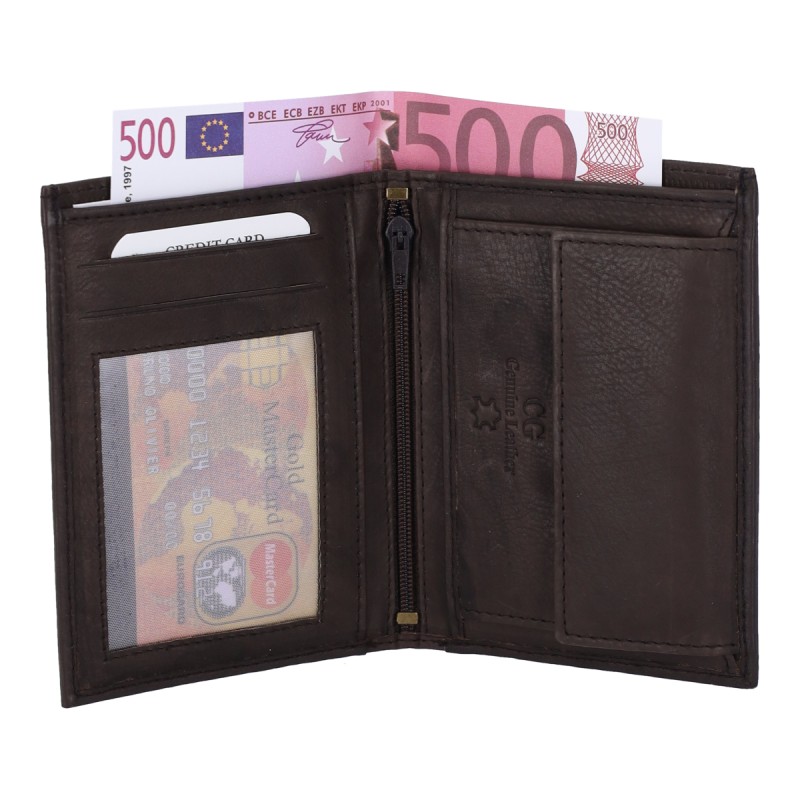 Genuine Leather Ανδρικό Πορτοφόλι CG243 Κάθετο Δερμάτινο Genuine Leather Ανδρικό Πορτοφόλι CG243 Κάθετο Δερμάτινο