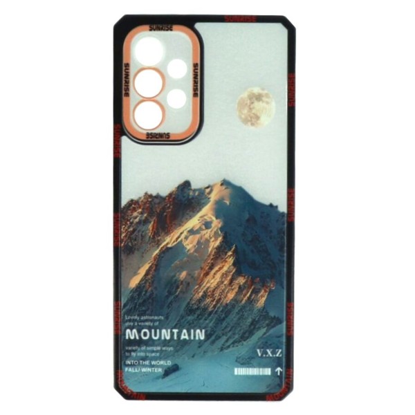 Fashion Case Back Cover Θήκη Σιλικόνης Διάφανη Με Σχέδιο Βουνό (Samsung Galaxy A53 5G)