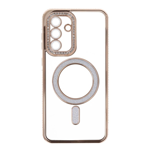 Back Cover Θήκη Σιλικόνης Με Τζαμάκι Κάμερας, Magsafe, Στρασάκια Και Γκλίτερ (Samsung Galaxy A56)