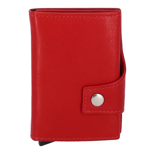 Genuine Leather Miniwallet Vintage Δερμάτινο Ανδρικό Πορτοφόλι TR2 Καρτών με RFID και Μηχανισμό Slide