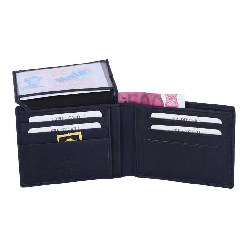 Genuine Leather CG296 Ανδρικό Πορτοφόλι Καρτών Δερμάτινο
