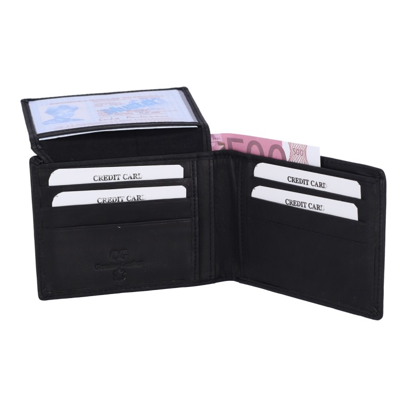 Genuine Leather CG296 Ανδρικό Πορτοφόλι Καρτών Δερμάτινο