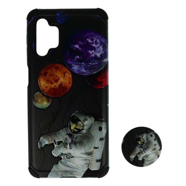Back Cover Θήκη Με Σχέδιο Αστροναύτης Και Pop Socket (Samsung Galaxy A32 5G)