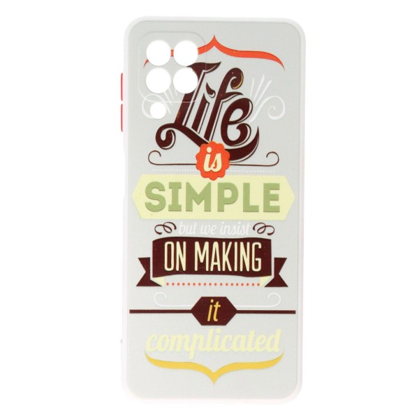 Back Cover Θήκη Σιλικόνης Με Σχέδια Πολύχρωμο (Samsung Galaxy A22 4G)