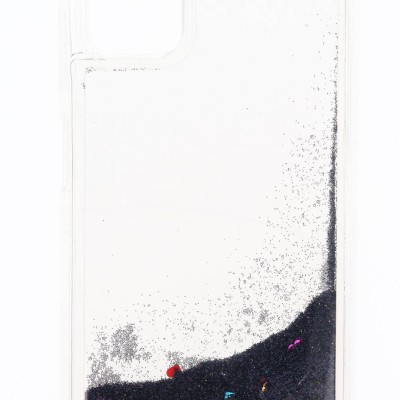 Back Cover Θήκη Σιλικόνης Με Κινούμενη Χρυσόσκονη Μαύρη (Samsung Galaxy A03s)