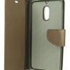 Newtop Θήκη Book Wallet Πορτοφόλι Χρυσό (Nokia 6)