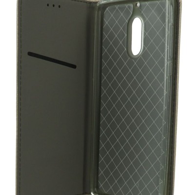 Θήκη Magnet Book Δερματίνης Χρυσό (Nokia 6)