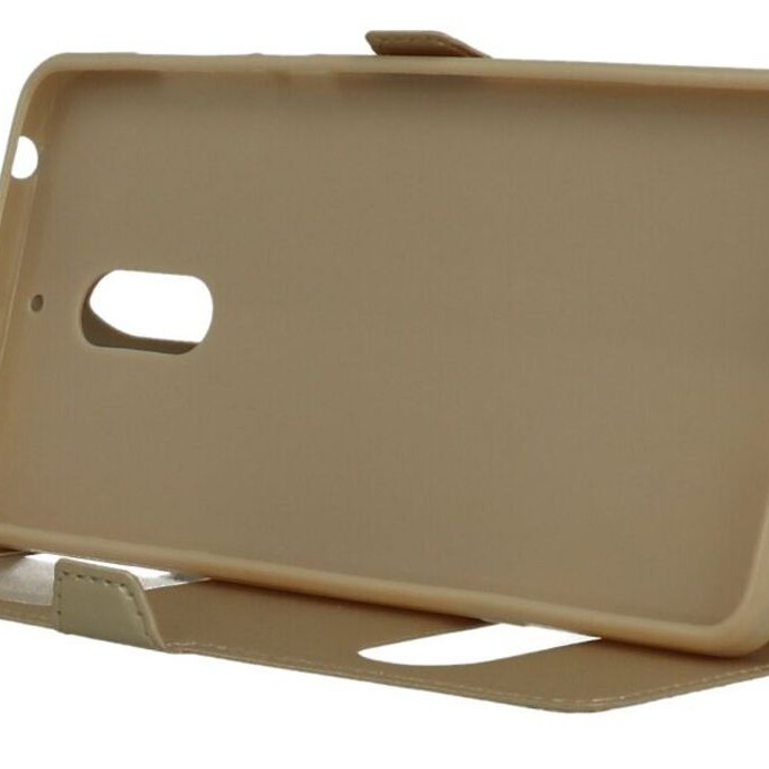 Oba Style Θήκη Book Με Call Display Και Δυνατότητα Απάντησης Χρυσό (Nokia 6)