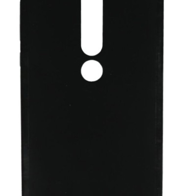 Back Cover Θήκη Σιλικόνης Ματ Μαύρη (Nokia 6.1)