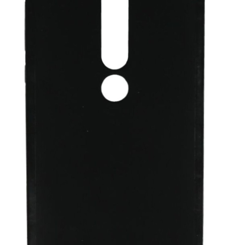 Back Cover Θήκη Σιλικόνης Ματ Μαύρη (Nokia 6.1)