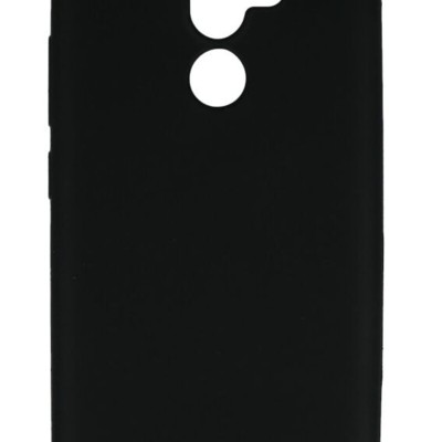 Back Cover Θήκη Σιλικόνης Ματ Μαύρη (Nokia 7 Plus)