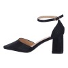 GOGO Shoes Γόβες Με Λουράκι & Χοντρό Τακούνι