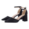 GOGO Shoes Γόβες Με Λουράκι & Χοντρό Τακούνι