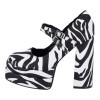 Mia Shoes Γυναικείες Γόβες με Χοντρό Τακούνι και Σχέδιο "Zebra" Mia Shoes Γυναικείες Γόβες με Χοντρό Τακούνι και Σχέδιο "Zebra"