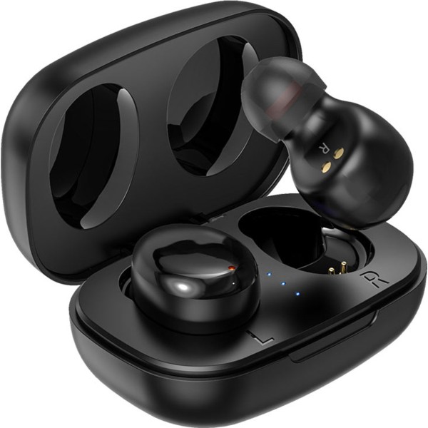 Borofone BE35 In-ear Bluetooth Handsfree Ακουστικά Με Θήκη Φόρτισης Μαύρα Αξεσουάρ Κινητών/Tablet