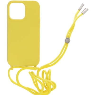 Θήκη Back Cover Σιλικόνης Με Ρυθμιζόμενο Κορδόνι (Iphone 14 Pro Max)