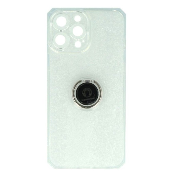 Back Cover Θήκη Σιλικόνης Διάφανη Με Δαχτυλίδι Στήριξης (Iphone 13 Pro Max)
