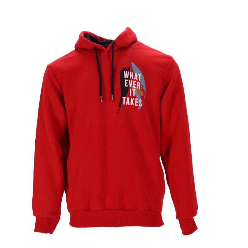 Highlander Ανδρικό Φούτερ με Κουκούλα Πλαίνες  Τσέπες Fleece με Λογότυπο What Ever It Takes