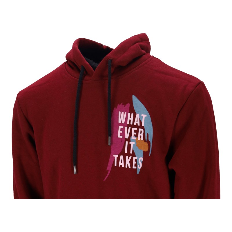 Highlander Ανδρικό Φούτερ με Κουκούλα Πλαίνες  Τσέπες Fleece με Λογότυπο What Ever It Takes
