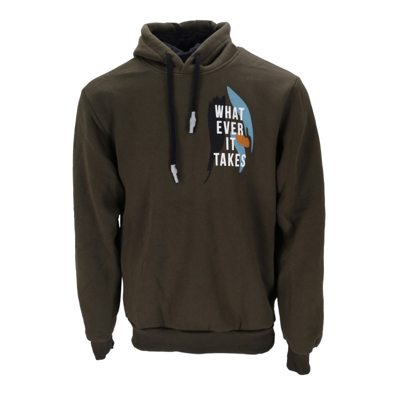 Highlander Ανδρικό Φούτερ με Κουκούλα Πλαίνες  Τσέπες Fleece με Λογότυπο What Ever It Takes