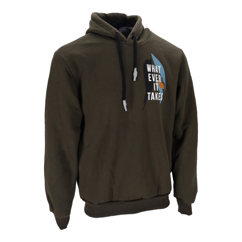 Highlander Ανδρικό Φούτερ με Κουκούλα Πλαίνες  Τσέπες Fleece με Λογότυπο What Ever It Takes