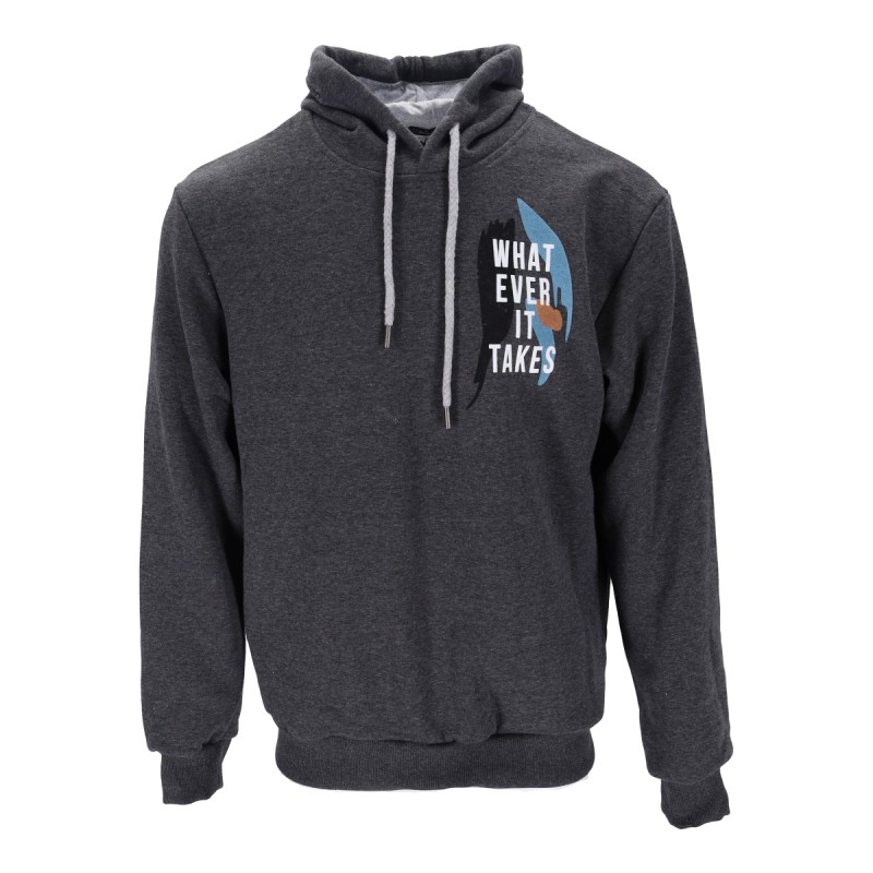 Highlander Ανδρικό Φούτερ με Κουκούλα Πλαίνες  Τσέπες Fleece με Λογότυπο What Ever It Takes