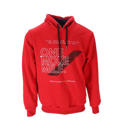 Highlander Ανδρικό Φούτερ με Κουκούλα Πλαίνες  Τσέπες Fleece με Λογότυπο One More Mile