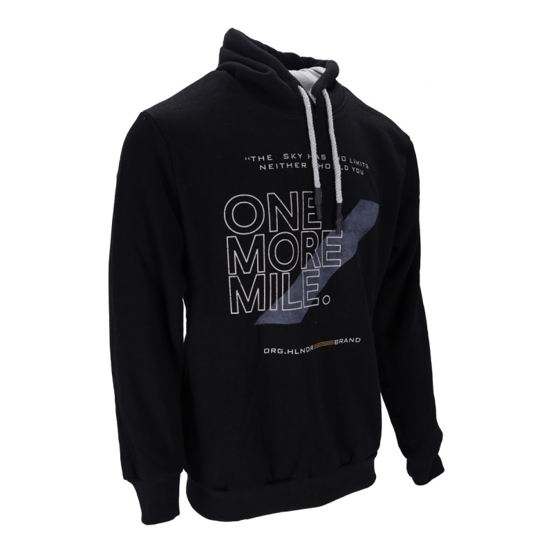 Highlander Ανδρικό Φούτερ με Κουκούλα Πλαίνες  Τσέπες Fleece με Λογότυπο One More Mile