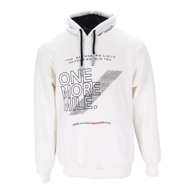 Highlander Ανδρικό Φούτερ με Κουκούλα Πλαίνες  Τσέπες Fleece με Λογότυπο One More Mile