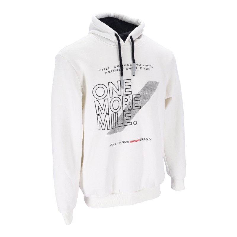 Highlander Ανδρικό Φούτερ με Κουκούλα Πλαίνες  Τσέπες Fleece με Λογότυπο One More Mile