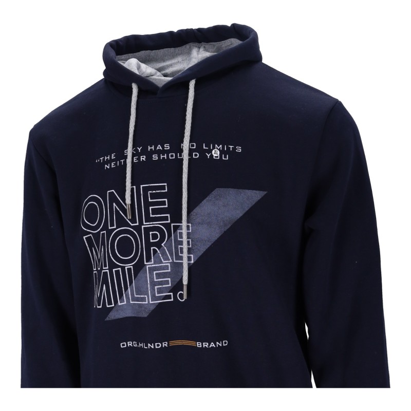Highlander Ανδρικό Φούτερ με Κουκούλα Πλαίνες  Τσέπες Fleece με Λογότυπο One More Mile