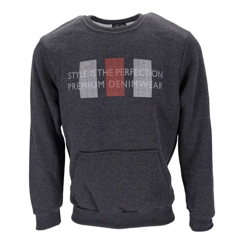 Highlander Ανδρικό Φούτερ Fleece με Λογότυπο Style Is The Perfection Premium Denimwear Highlander Ανδρικό Φούτερ Fleece με Λογότυπο Style Is The Perfection Premium Denimwear