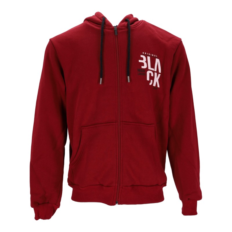 Highlander Ανδρική Ζακέτα Fleece με Φερμουάρ και Κουκούλα