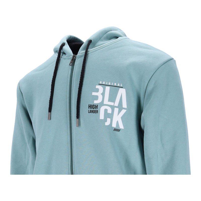 Highlander Ανδρική Ζακέτα Fleece με Φερμουάρ και Κουκούλα