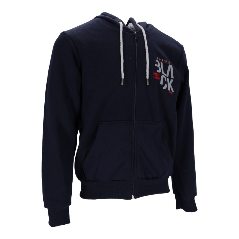 Highlander Ανδρική Ζακέτα Fleece με Φερμουάρ και Κουκούλα