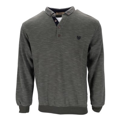 MADU SPORTS WEAR Aνδρική Mακρυμάνικη Μπλούζα Τύπου POLO
