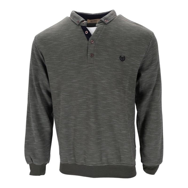 MADU SPORTS WEAR Aνδρική Mακρυμάνικη Μπλούζα Τύπου POLO