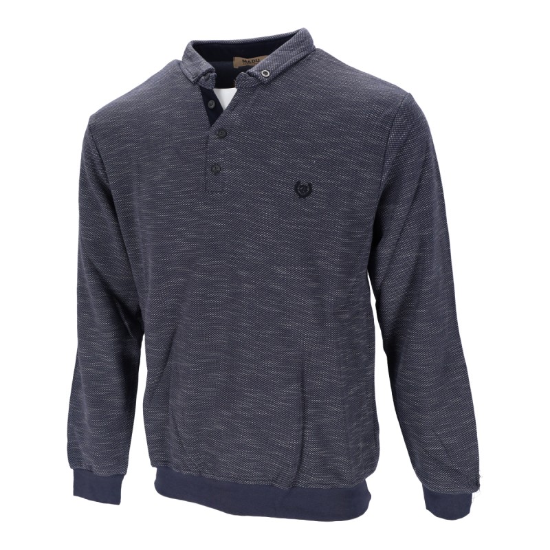 MADU SPORTS WEAR Aνδρική Mακρυμάνικη Μπλούζα Τύπου POLO