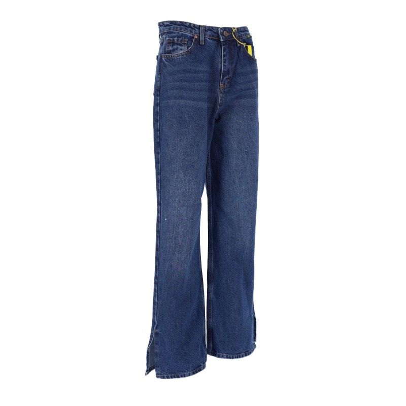 Selfy Jeans High Waist Women's Bell Bottom Jean Pants With Side Split Selfy Jeans High Waist Women's Bell Bottom Jean Pants With Side Split